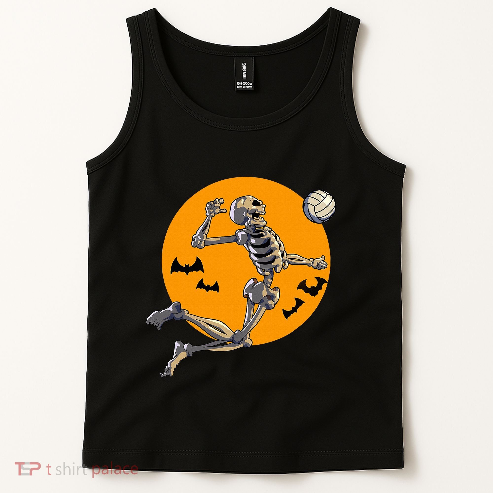Volleyball Skeleton Women Volleyball Player Tank Top