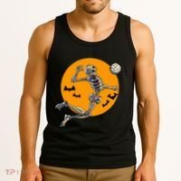 Volleyball Skeleton Women Volleyball Player Tank Top thumb 3