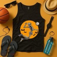Volleyball Skeleton Women Volleyball Player Tank Top thumb 4