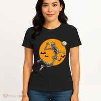 Volleyball Skeleton Women Volleyball Player Women's T-Shirt thumb 4