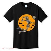 Volleyball Skeleton Women Volleyball Player Kids T-Shirt thumb 0