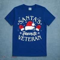 Veteran Santa Xmas Santa's Favorite Veteran Santas Favorite Great Gift T-Shirt thumb 5