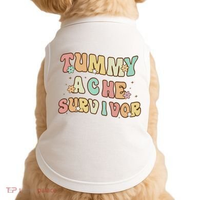 Vintage Tummy Ache Survivor Doggie Tank