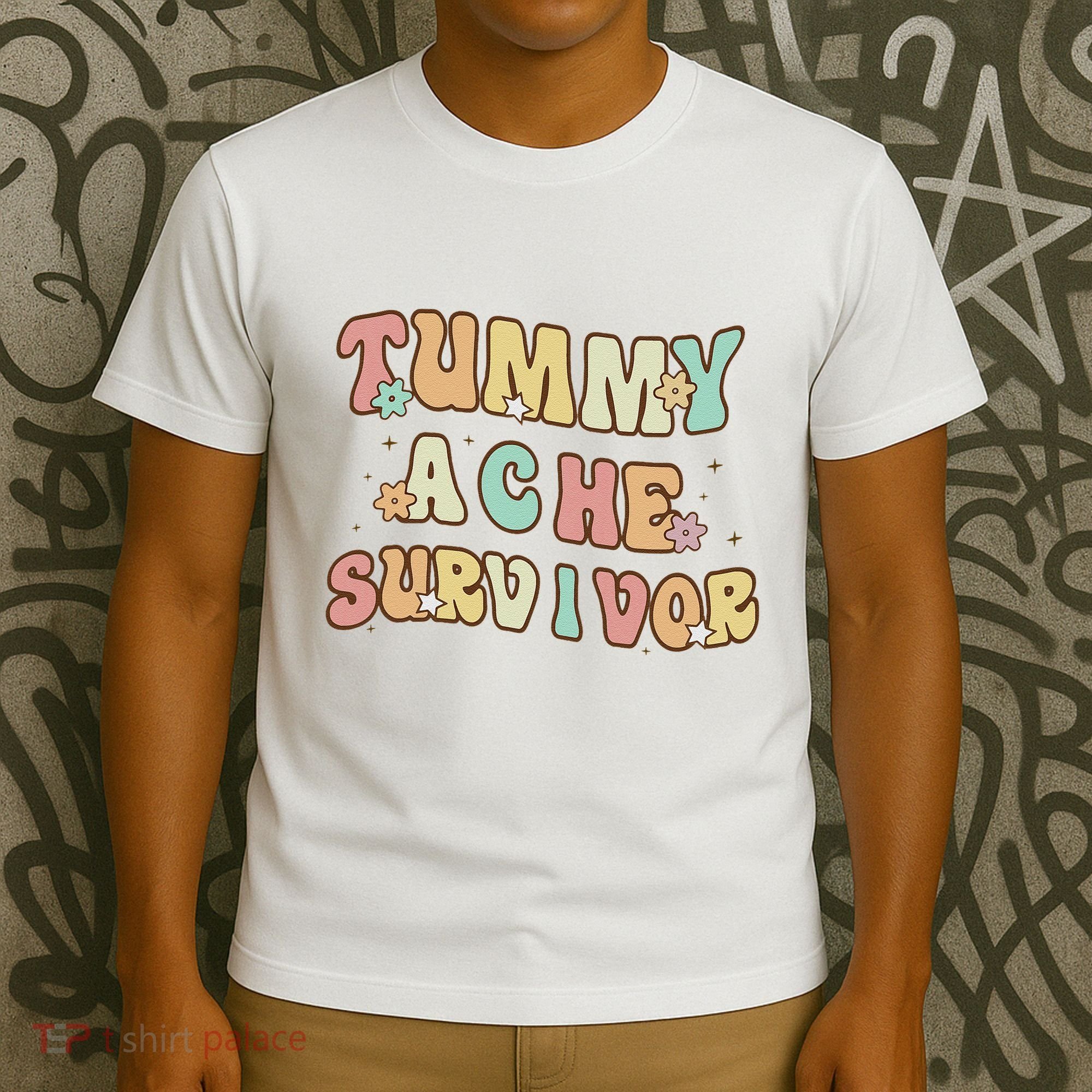 Vintage Tummy Ache Survivor T-Shirt