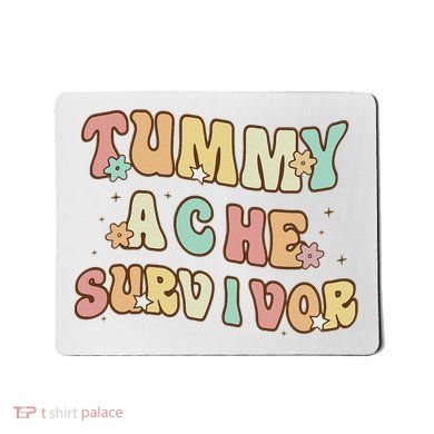 Vintage Tummy Ache Survivor Mousepad