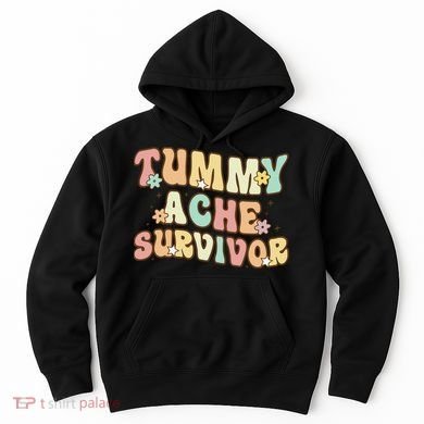 Vintage Tummy Ache Survivor Retro Hoodie