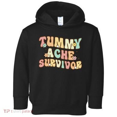 Vintage Tummy Ache Survivor Retro Toddler Hoodie