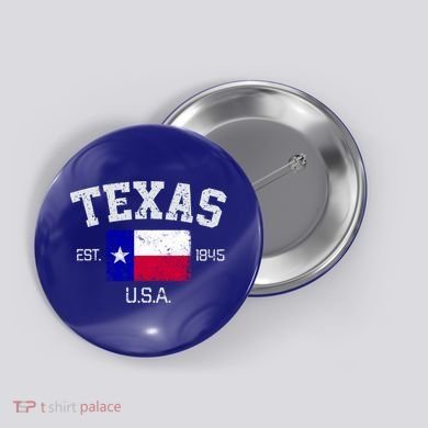 Vintage Texas Austin Est 1845 Souvenir Gift Cute Gift Button