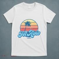 Vintage Tel Aviv Israel Classic 70s Retro Surfer T-Shirt thumb 5
