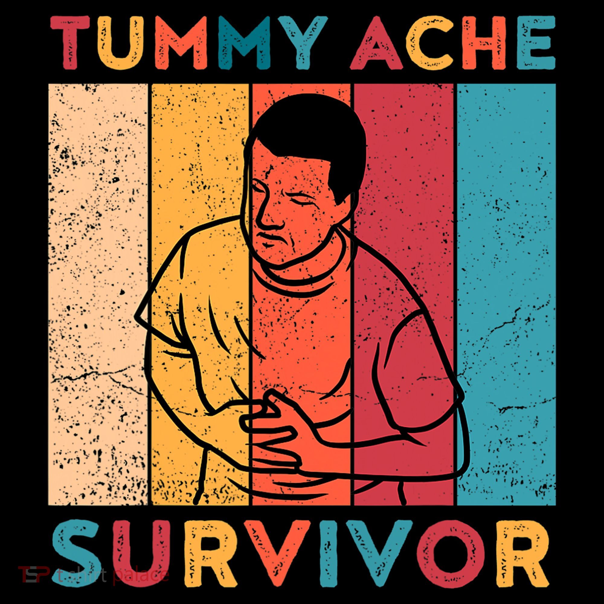 Vintage Tummy Ache Survivor T-Shirt
