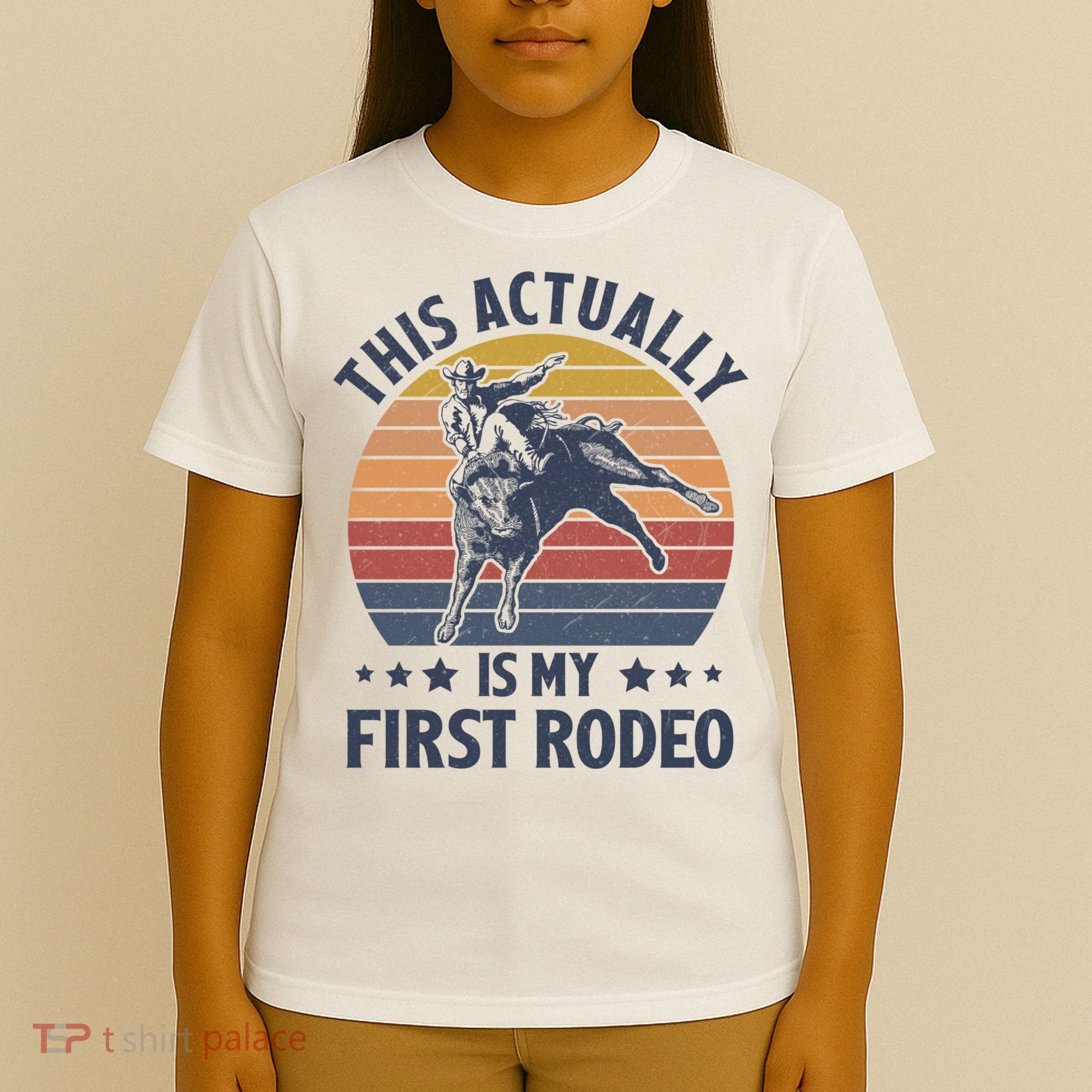 Vintage This Actually Is My First Rodeo Country Life Howdy T-Shirt