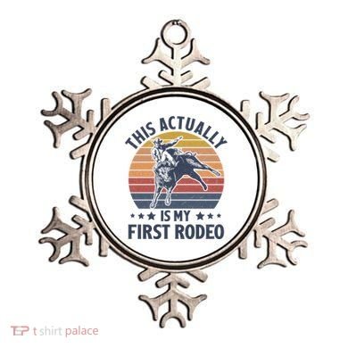 Vintage This Actually Is My First Rodeo Country Life Howdy Ornament