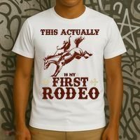 Vintage This Actually Is My First Rodeo T-Shirt thumb 3