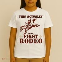 Vintage This Actually Is My First Rodeo T-Shirt thumb 4
