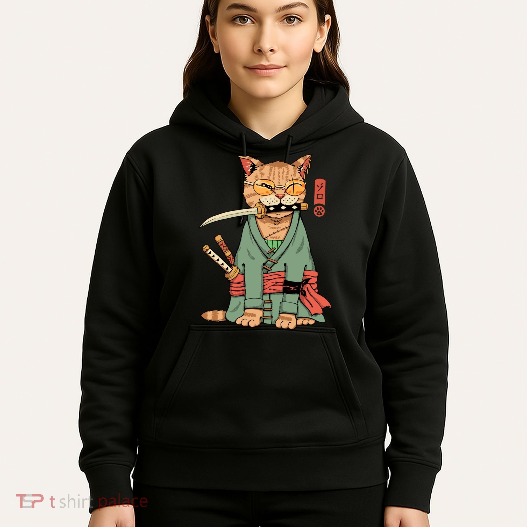 Vincent Trinidad Art Zoro Cat Warrior Hoodie
