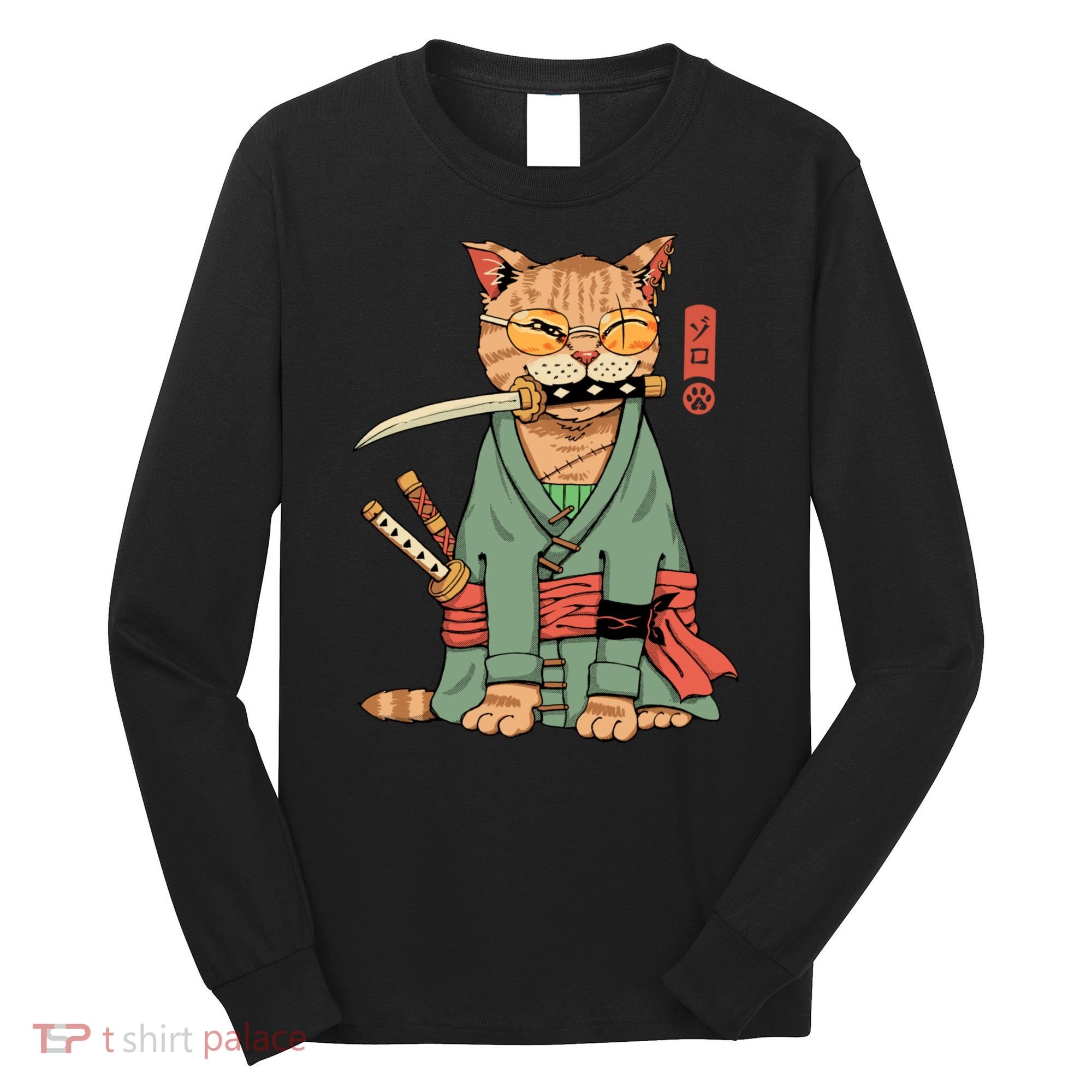 Vincent Trinidad Art Zoro Cat Warrior Long Sleeve Shirt