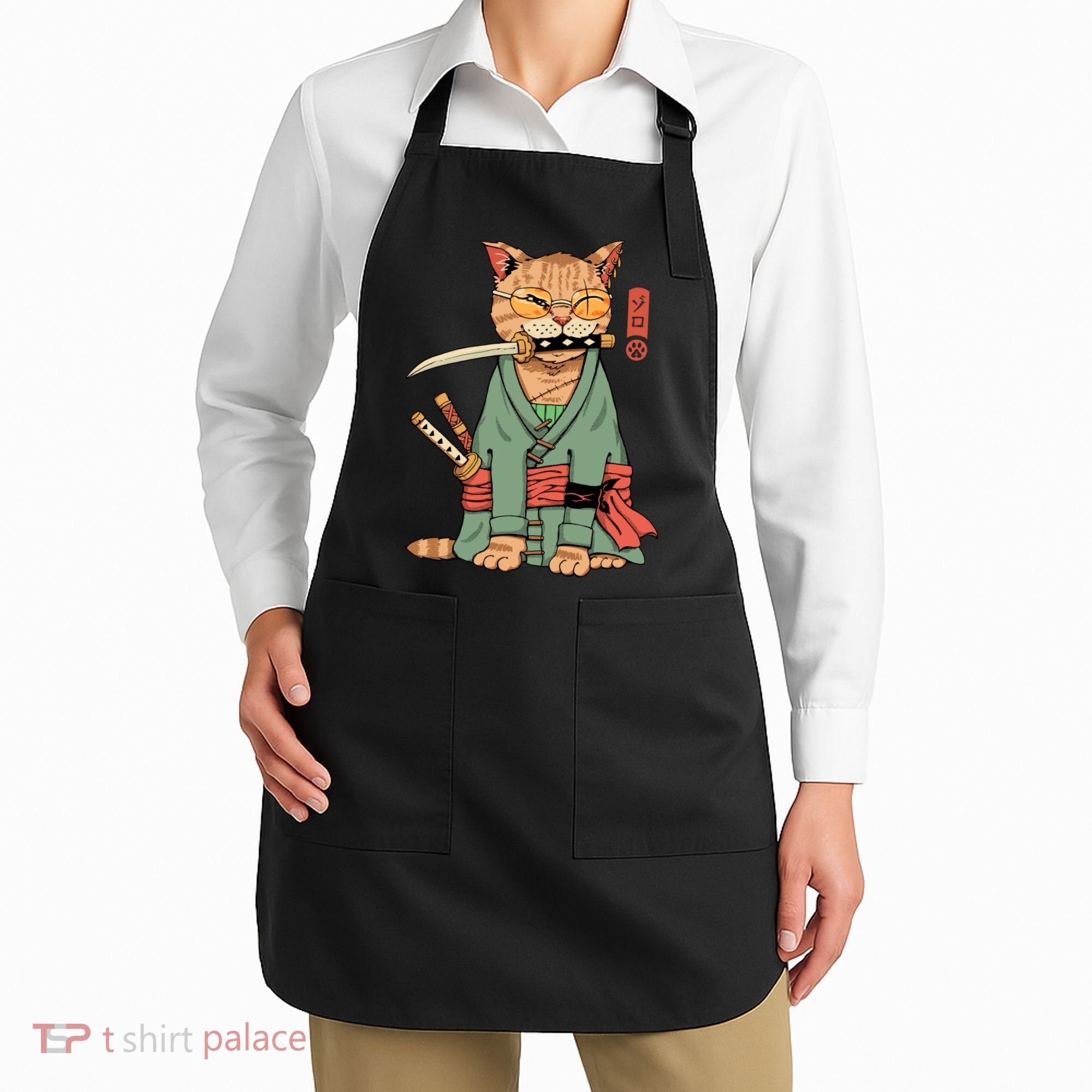 Vincent Trinidad Art Zoro Cat Warrior Apron