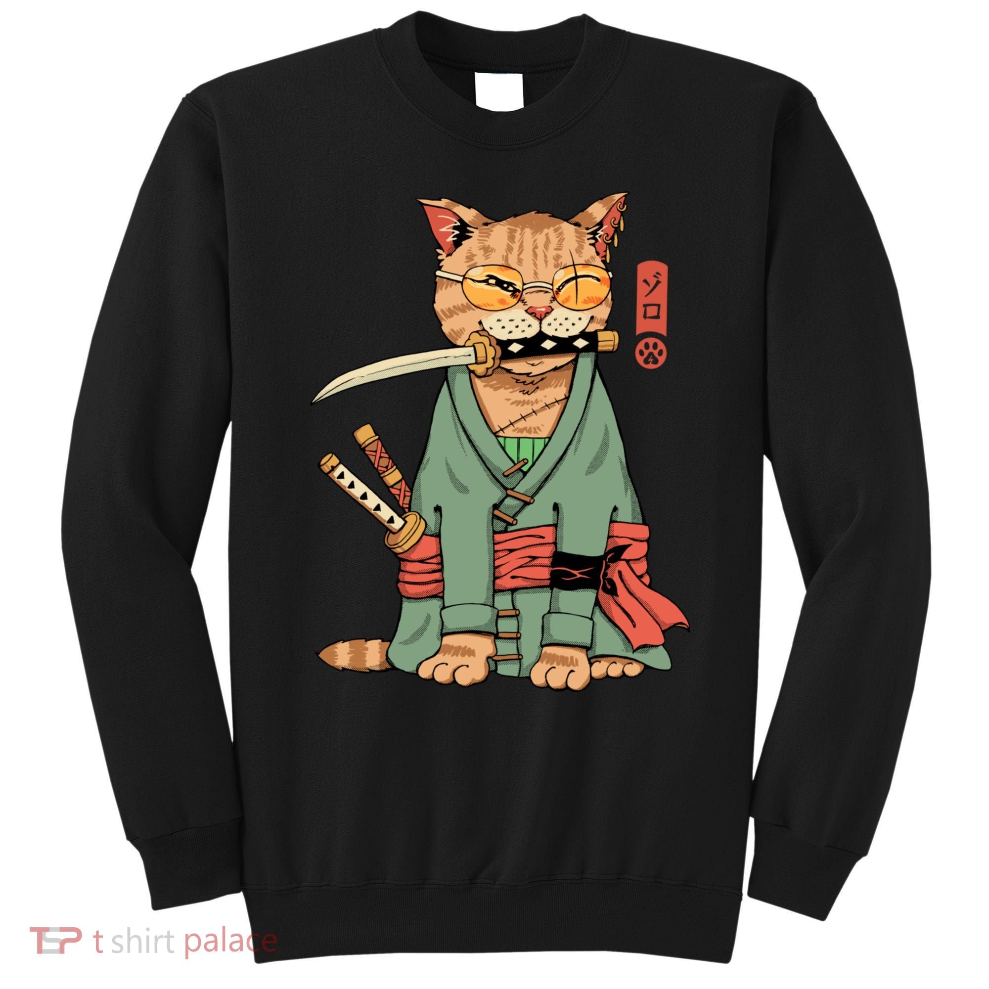 Vincent Trinidad Art Zoro Cat Warrior Sweatshirt