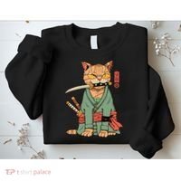 Vincent Trinidad Art Zoro Cat Warrior Sweatshirt thumb 2