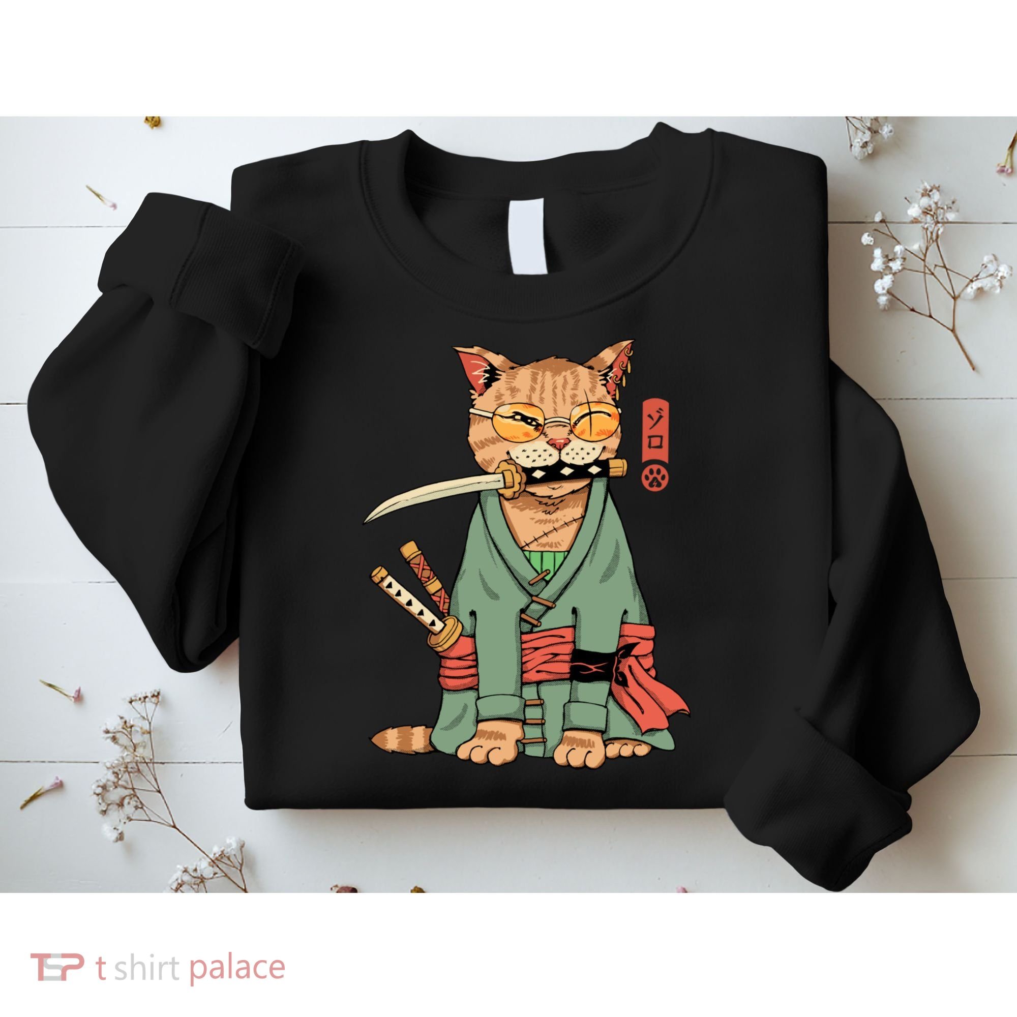Vincent Trinidad Art Zoro Cat Warrior Sweatshirt