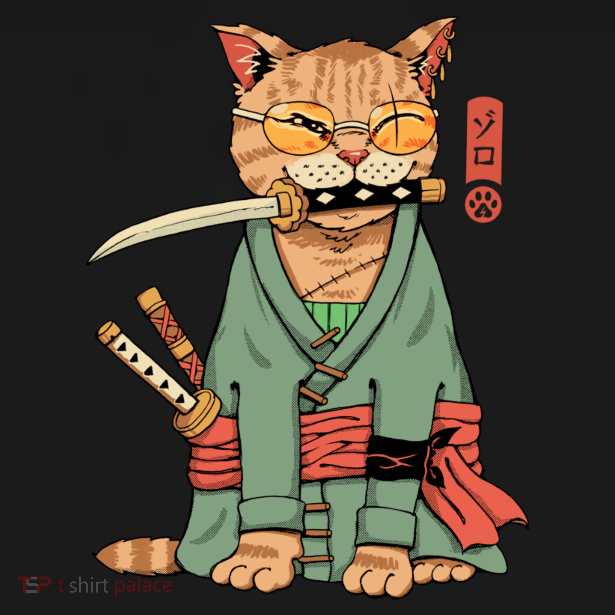 Vincent Trinidad Art Zoro Cat Warrior T-Shirt