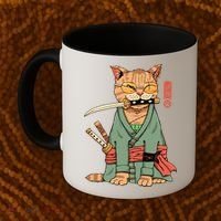 Vincent Trinidad Art Zoro Cat Warrior Coffee Mug thumb 2