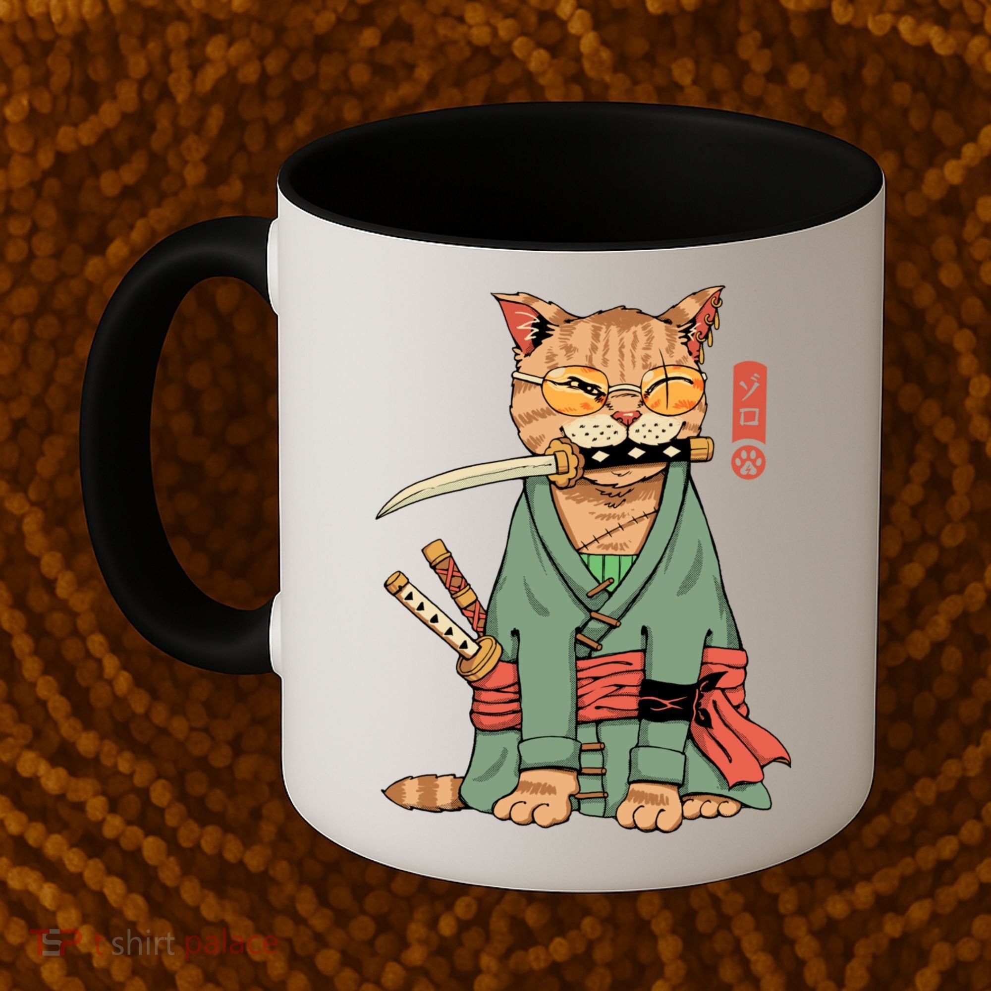 Vincent Trinidad Art Zoro Cat Warrior Coffee Mug