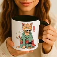 Vincent Trinidad Art Zoro Cat Warrior Coffee Mug thumb 3