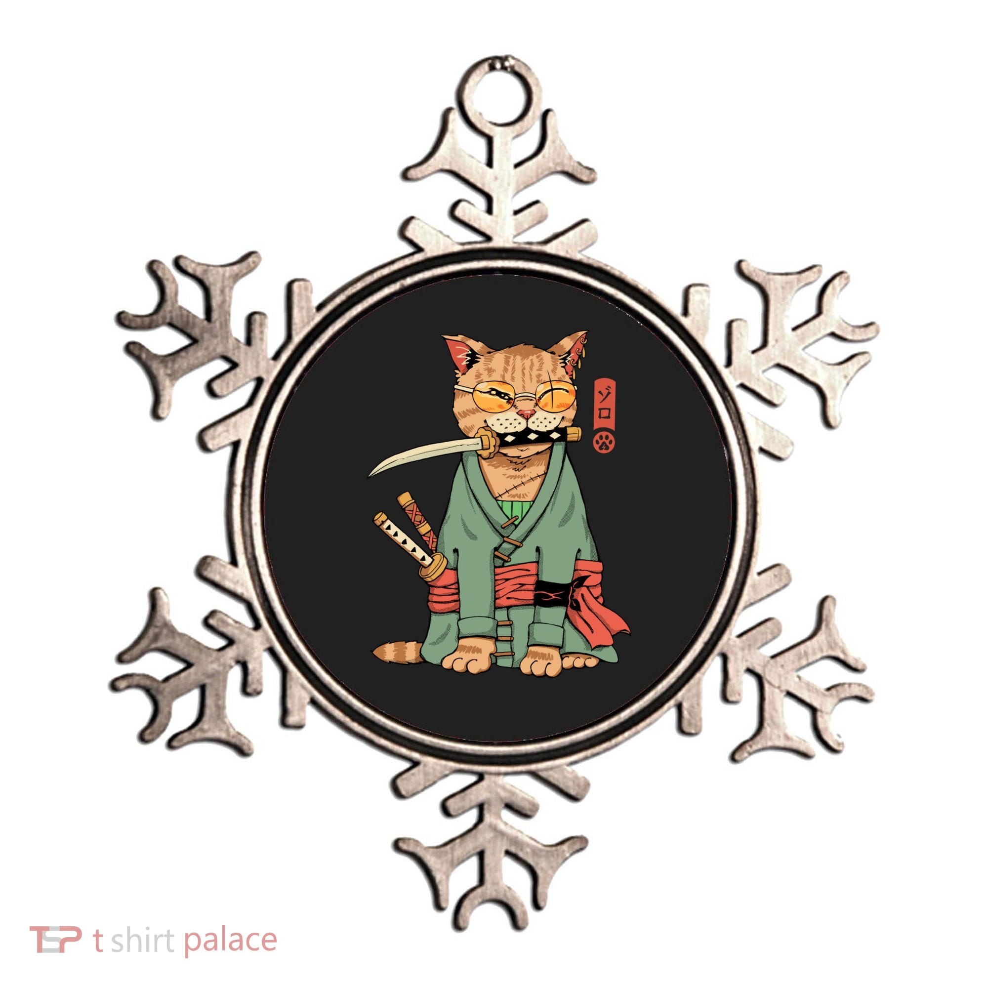 Vincent Trinidad Art Zoro Cat Warrior Ornament