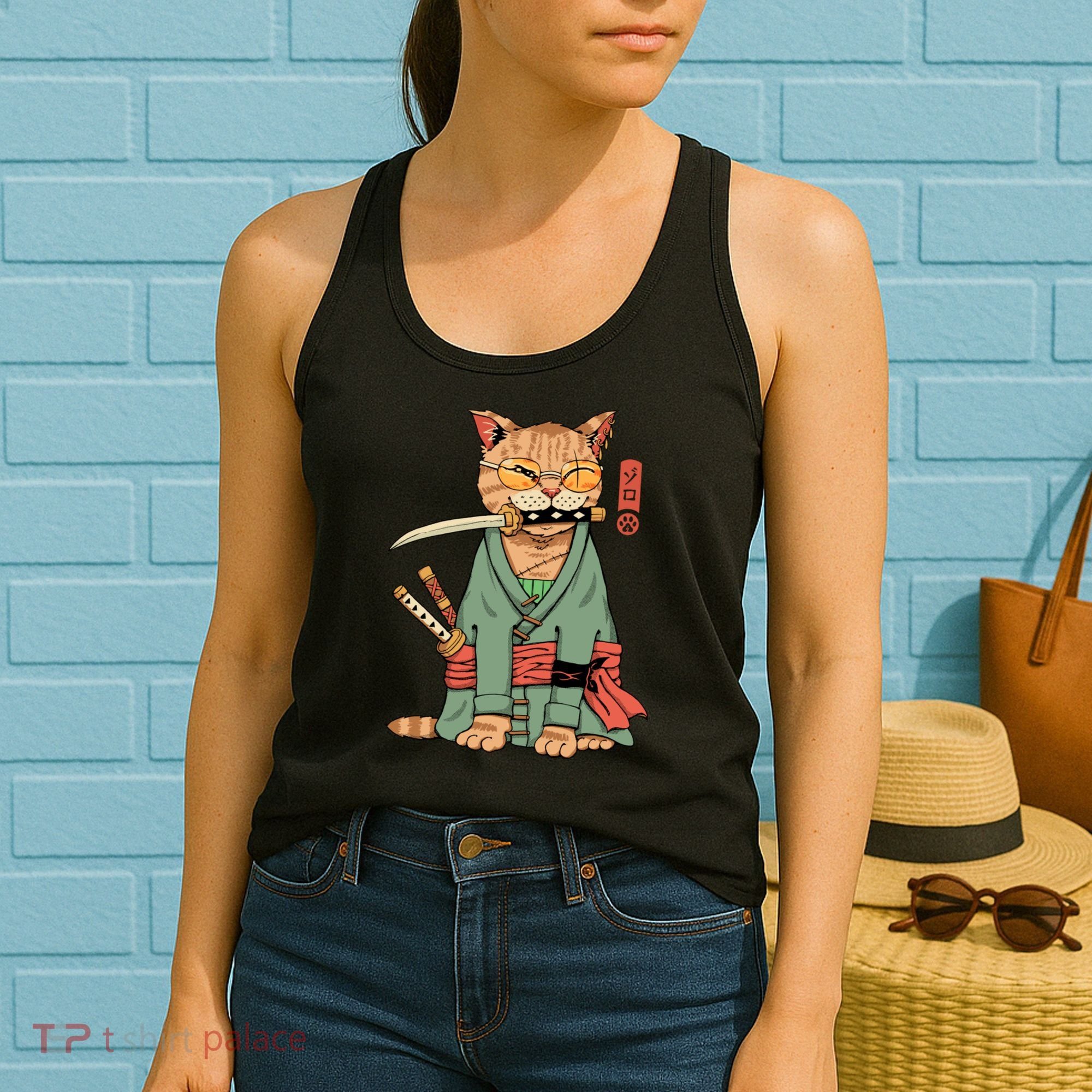Vincent Trinidad Art Zoro Cat Warrior Women's Tank Top