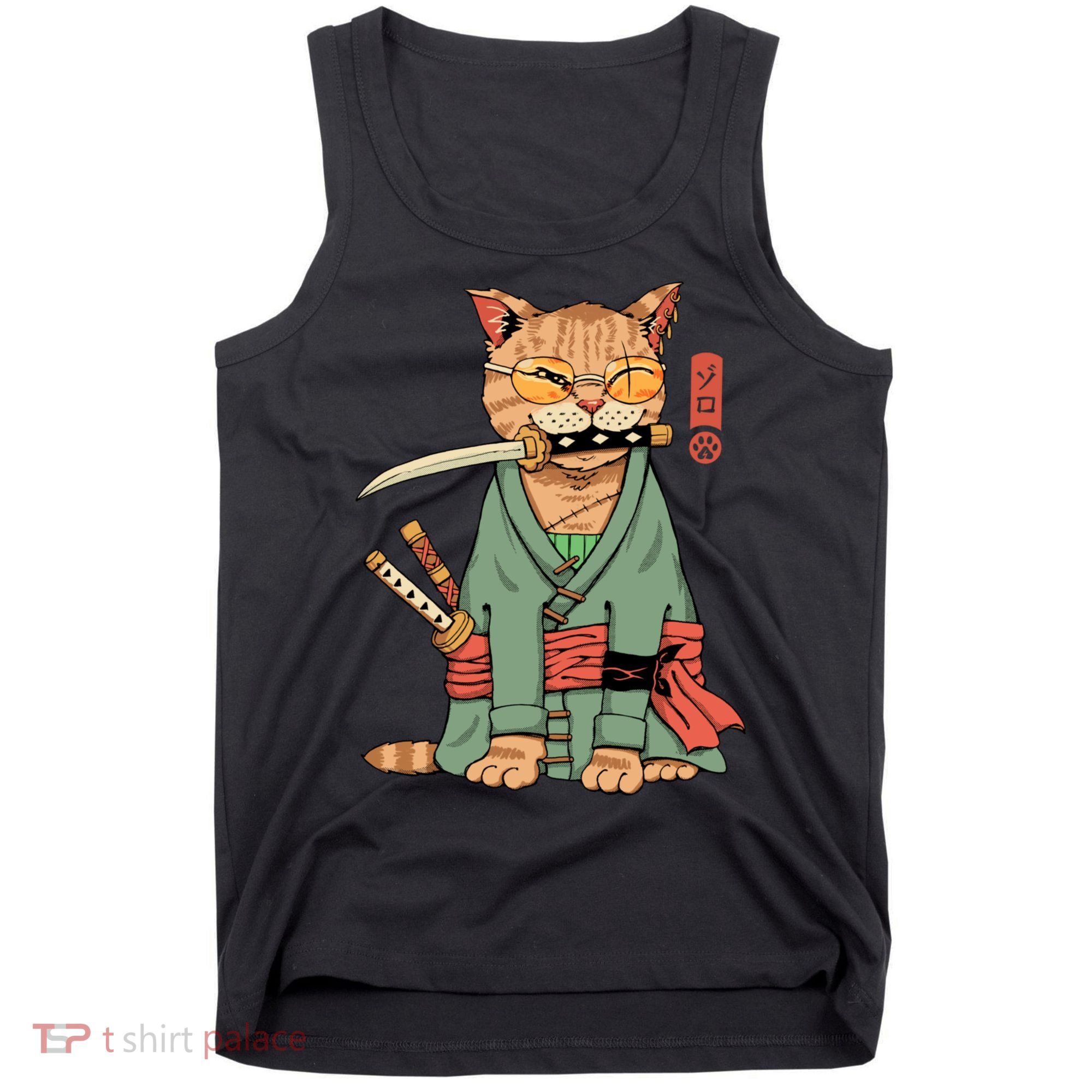 Vincent Trinidad Art Zoro Cat Warrior Tank Top