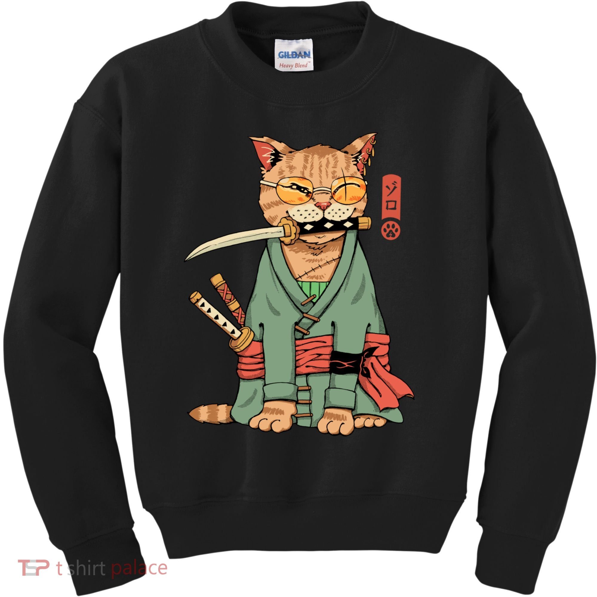Vincent Trinidad Art Zoro Cat Warrior Kids Sweatshirt