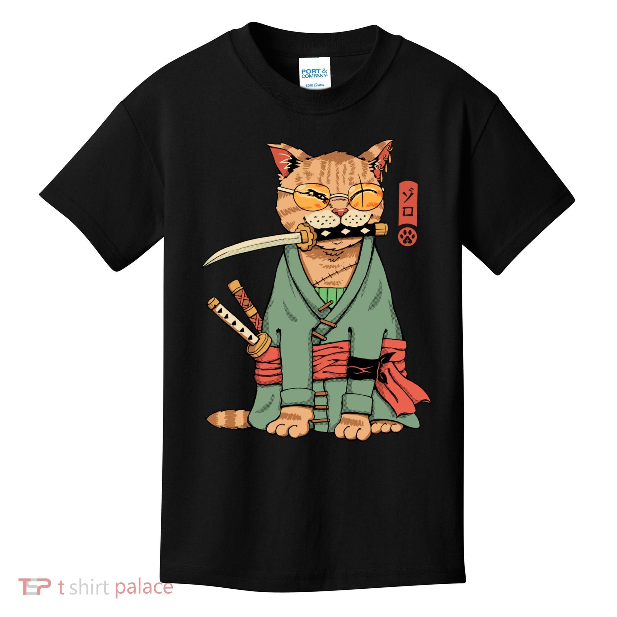 Vincent Trinidad Art Zoro Cat Warrior Kids T-Shirt