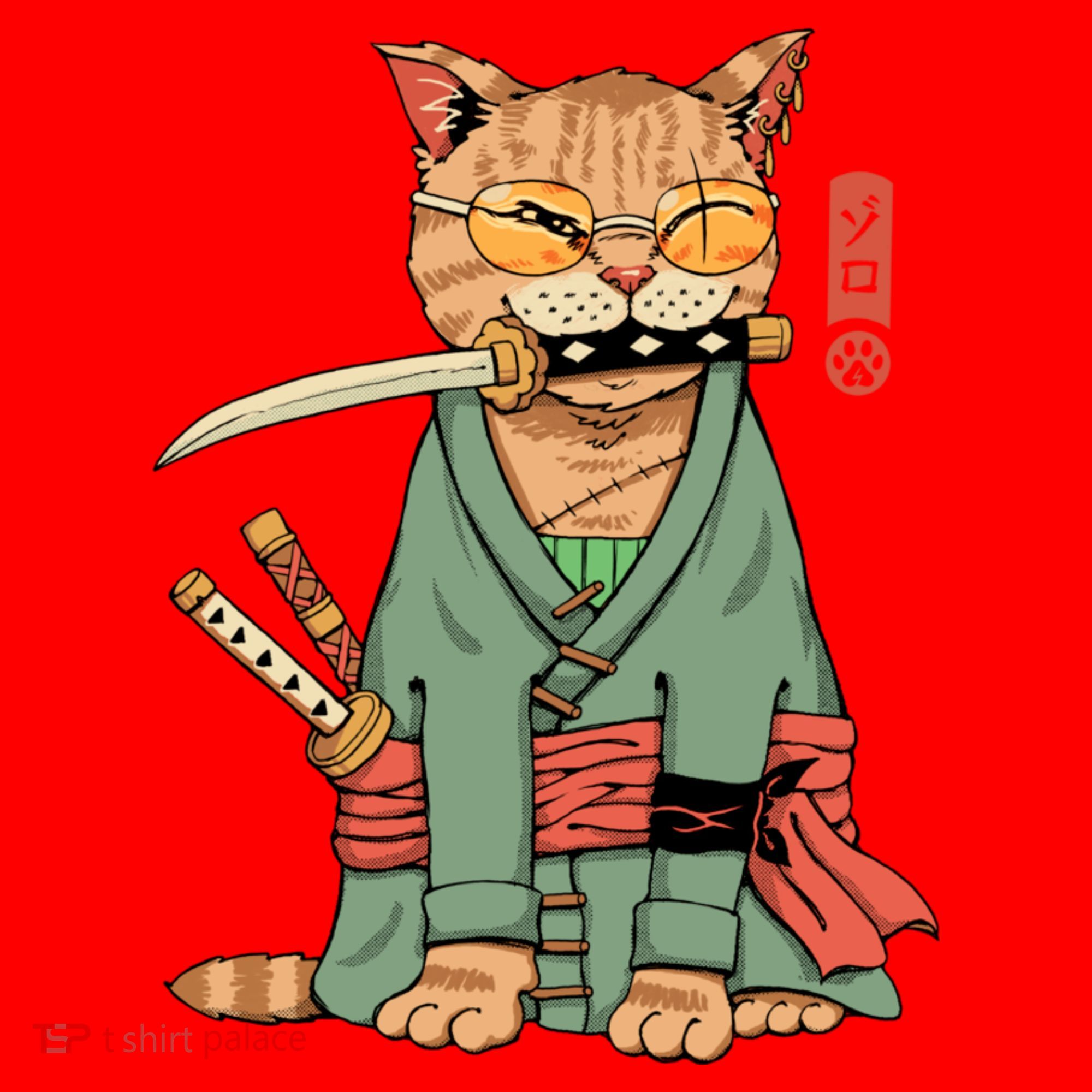 Vincent Trinidad Art Zoro Cat Warrior Santa Hat