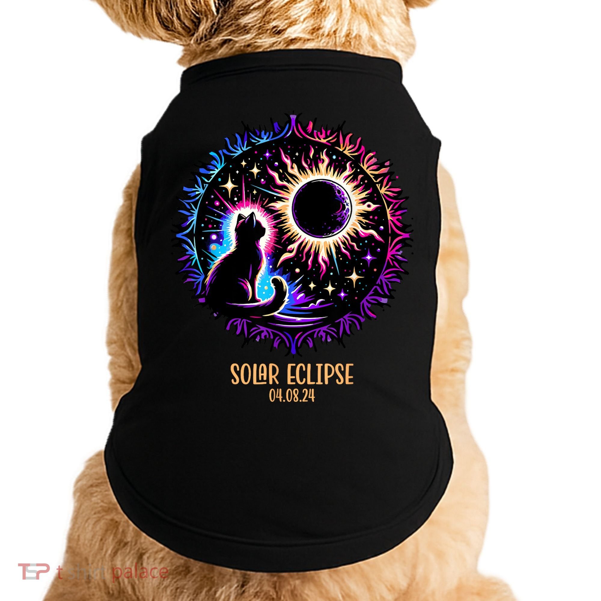View Totality April 8 2024 Astronomy Cat Lover Solar Eclipse Doggie Tank