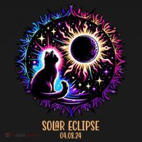 View Totality April 8 2024 Astronomy Cat Lover Solar Eclipse Doggie Tank thumb 4