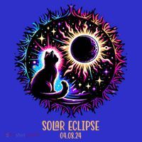 View Totality April 8 2024 Astronomy Cat Lover Solar Eclipse Apron thumb 3