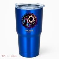 View Totality April 8 2024 Astronomy Cat Lover Solar Eclipse Tumbler thumb 0