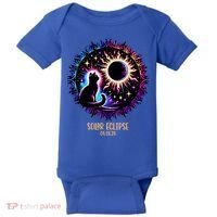 View Totality April 8 2024 Astronomy Cat Lover Solar Eclipse Baby Bodysuit thumb 0