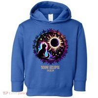 View Totality April 8 2024 Astronomy Cat Lover Solar Eclipse Toddler Hoodie thumb 0