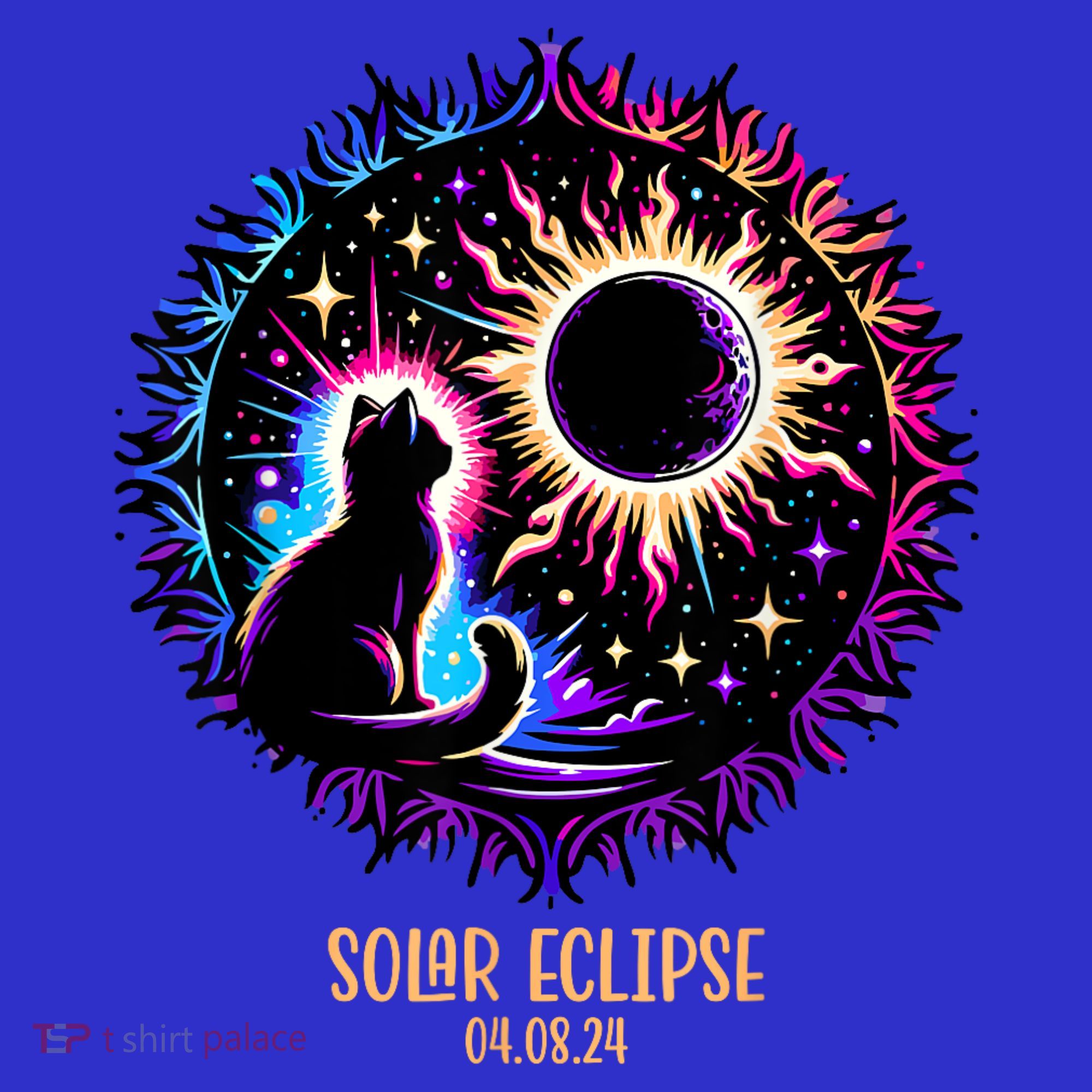 View Totality April 8 2024 Astronomy Cat Lover Solar Eclipse Kids Long Sleeve Shirt