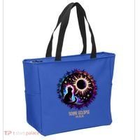 View Totality April 8 2024 Astronomy Cat Lover Solar Eclipse Tote Bag thumb 2