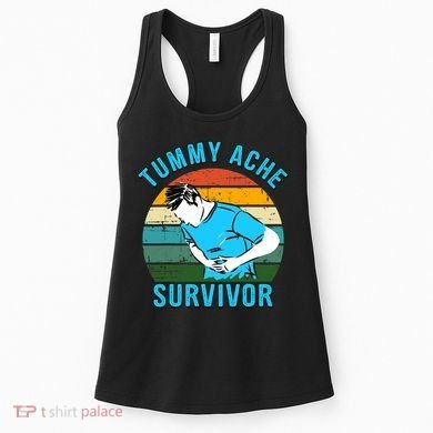 Vintage Tummy Ache Survivor Design Women's Tank Top