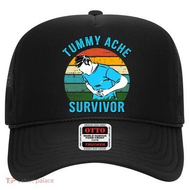 Vintage Tummy Ache Survivor Design Hat