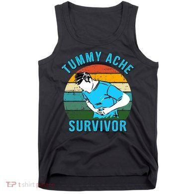 Vintage Tummy Ache Survivor Design Tank Top