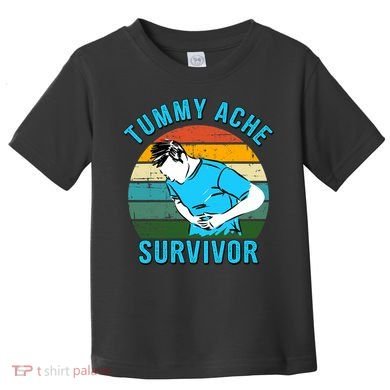 Vintage Tummy Ache Survivor Design Toddler T-Shirt
