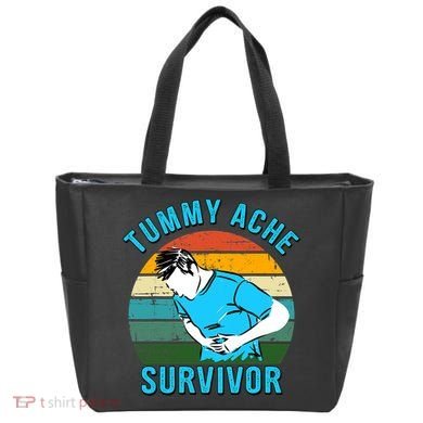 Vintage Tummy Ache Survivor Design Tote Bag