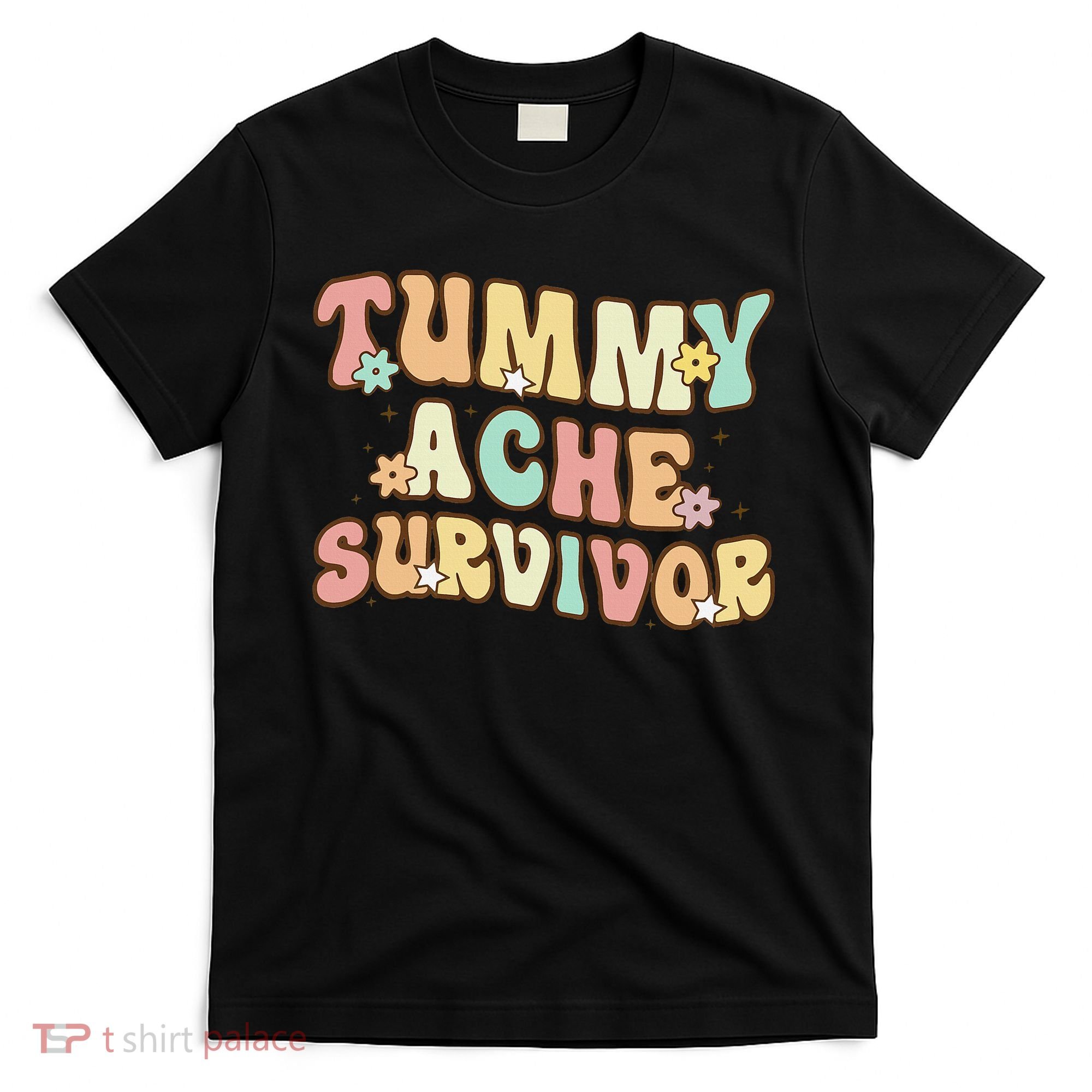 Vintage Tummy Ache Survivor Retro T-Shirt