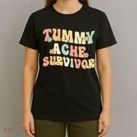 Vintage Tummy Ache Survivor Retro T-Shirt thumb 4
