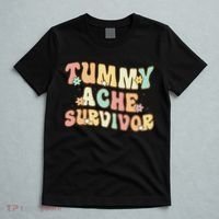 Vintage Tummy Ache Survivor Retro T-Shirt thumb 5